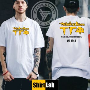 Triskelion Fratshirt Sublimation T-shirt Strike 3 design Tau Gamma Phi FS