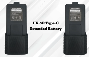 Baofeng uv5rPlus Li-ion battery Type-C Charging Set of 2 3800mah Extended Battery Walkie Talkie enlarge battery two way radio