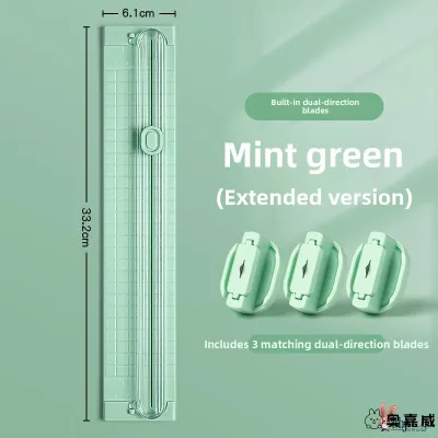 Dual-Purpose Office Paper Cutter Manual Desktop A4 Multi-Function Handcraft Paper Trimmer Portable with Ruler Paper Cutting Tool