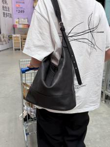 Large Capacity Commuter Womens Bucket Bag Single Shoulder Crossbody Plant Tanned Leather CMNG KAIND Tote Satchel Handbag