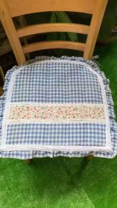 Đệm lót ghế đệm ngồi bệt phối bèo ren 42 x 42cm loai mút mỏng 5mm họa tiết dễ thương Nhà Xinh Decor trang trí nội thất