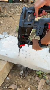 MASARU รุ่น SCDR-170 สว่านโรตารี่ไร้สาย สว่านโรตารี่ไฟฟ้าไร้สาย 20V เจาะปูน เจาะเหล็ก เจาะไม้ ครบจบในตัวเดียว มอเตอร์บัสเลส พร้อมแบตเตอรี่และกล่อง