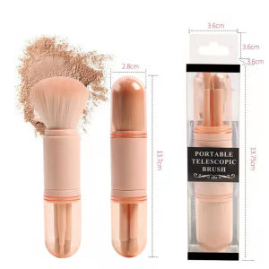 Bộ Cọ Trang Điểm Di Động Bốn Trong Một Bộ Cọ Bột Đơn Mini Cọ Có Thể Thu Vào Phấn Mắt Bộ Cọ Trang Điểm Mắt
