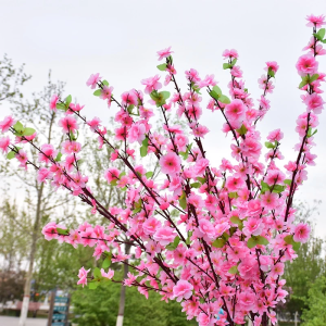 65cm Artificial Cherry Blossom Bouquet Peach Blossom Oriental Style for Wedding Decoration Artificial Flower