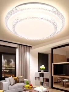 48W Ceiling Light 40cm High-Brightness LED Living Room Lamp 3 Color Dimming Light Lampu Siling Light Panel Light