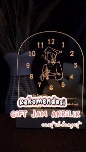 Jam Meja Akrilik LED: Hadiah Pernikahan & Kado Ultah Kreatif