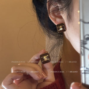 ต่างหูทรงหยดน้ำสไตล์แบรนด์ดังฤดูใบไม้ร่วง/ฤดูหนาว ดีไซน์ใหม่ 2025 ต่างหูทรงหยดน้ำสไตล์ไฮเอนด์สำหรับผู้หญิง เครื่องประดับแฟชั่น