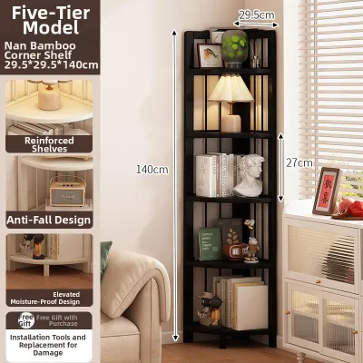 Corner Freestanding Childrens Bookshelf Narrow Cabinet