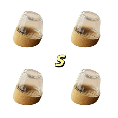 Round Chair Leg Caps Anti-slip Chair Leg Protectors Foot Cover 15-25° Diagonal Thick Wrap Felt Pads Hardwood Floor No Noise