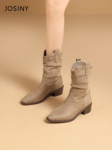 Josiny | Pointed Cowgirl Short Boots Thin Summer Autumn New Arrival