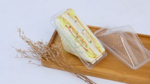 [25 PCS] Mika Sandwich Segitiga Mika Box Sando Mika Sanwich Buah Tempat Roti dengan pengunci Mika Box Segitiga Premium
