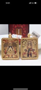 Wutai Mountain Tangka Dragon Five Uncle Double-Sided Eight Guardians Pure Copper Pendant Necklace Ethnic Style Fashion Jewelry