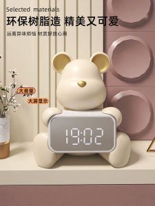 Sáng Tạo Đèn Led Đồng Hồ Báo Thức Im Lặng Để Bàn Để Bàn Phòng Ngủ Đầu Giường Mạnh Đồng Hồ Đánh Thức Phòng Khách Trang Trí Màn Hình Hiển Thị Kỹ Thuật Số