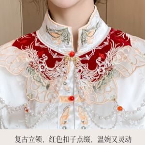 New Chinese Style Dragon Year National Style Horse-Face Skirt Evening Gown Suit Womens Fall and Winter Improved Hanfu Bridal Red Engagement Dress