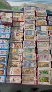 [HCM]Tranh đá cha mẹ thiên nga hoa sen LG1635 - kích thước 75 * 50