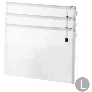 1/3pcs Nylon Mesh Zipper File Pouch Block Puzzle Toys Dispenser Organizer Transparent Organizational Organizer