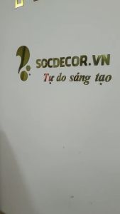 Chữ Mica Trang Trí Dán Tường.Biển Hiệu Quảng Cáo.Cắt Theo Yêu CầuCắt Chữ Ngược Livestream.Socdecor.vn