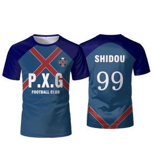 Bandai | HOTSALE P.x.g Anime Japanese Anime Jersey Football Uniform No.9 Rin Shidou Cosplay T Shirts Mens and Womens Casual Sports Tops