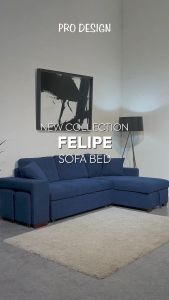 Pro Design Felipe SFC Sofa Bed / Sofa L / Sofa 3 Seater Dengan Stool