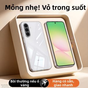 imobile | Suitable for Samsung A56 mobile phone case new 5G transparent ultra-thin silicone protective cover galaxya all-inclusive anti-fall samsunga shell A565g and galaxy tempered film samsung soft shell