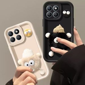 Phone Case for Xiaomi 14T 13T Pro Redmi 14C A3 13C 4G 5G Stylish 3D Cute Plush Casing Lens Protection Shockproof Silicone Soft Cover