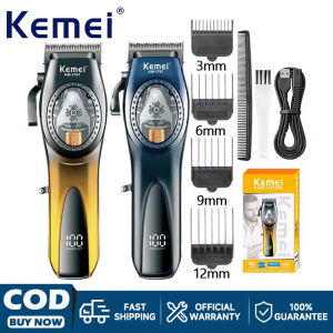Kemei emei KM-1767 Hair Clipper Professional Hair Trimmer DLC Haircut Machine 9000 RPM Magnet Motor Electric Trimmer Barber Shop Hair Cutting Machine Shipment from Philippines
