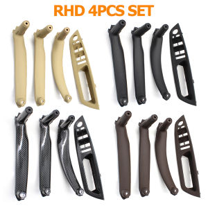 RHD High Quality 4PCS Set Interior Door Pull Handle Kit Replacement Parts For BMW X5 X6 E70 E71 2007-2013