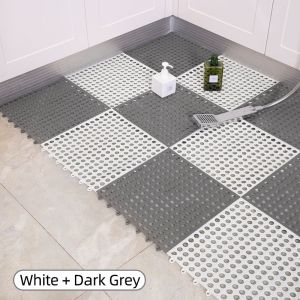 ALLSHOP Batmats Carpet Square PVC Home Kitchen Floormat for Toilet Puzzle Mat Bathroom Accessories