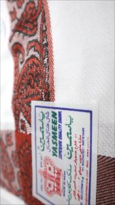 Sorban YASMEEN Kashmiri Abu Taj 859F Putih Kombinasi