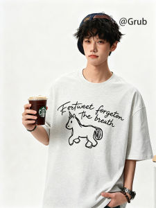 Grace Rub | Vintage Letters Printed T-Shirt