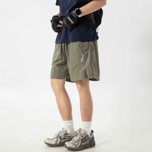 Quần Short Thể Thao Ngoài Trời Mùa Hè Phong Cách Mỹ Rộng Rãi Quần Leo Núi Nhanh Khô Quần Dài Năm Điểm Quần Dài Thường Ngày