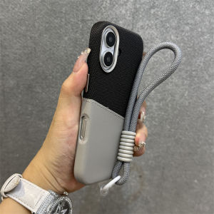 เคสโทรศัพท์แบบหนังผ้าดูดซับแม่เหล็กแบบมีช่องใส่บัตรสำหรับ Apple 16 pro Max 15 pro 14 plus 13 แบรนด์เทรนด์ 12 สำหรับผู้ชายและผู้หญิง