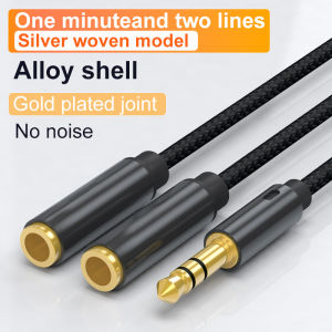 Cáp Chia Âm Thanh 2 Chiều 3.5mm Aux Đực Sang Cái Bộ Chia Tai Nghe Stereo Cho TV Điện Thoại PS4 Bộ Chuyển Đổi Âm Thanh Tai Nghe Đôi