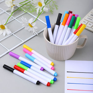 Multicolor Water-Based Whiteboard Markers Smooth Fine Point Erasable Drawing Pens for Kids Coloring Doodling & Writing