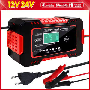 Car Battery Charger Heavy Duty Japan Made Portable 12 24volts Pulse Repair Charger 12v 24v Original For Motorcycle Power Charger Full Intelligent Universal Repair Type