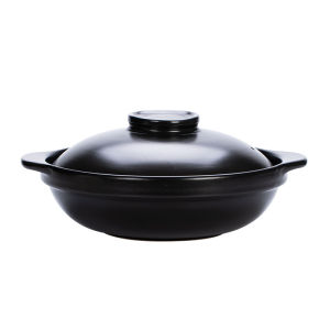 Large Ceramic Sand Pot Dry Wok Small Hot Pot Stew Pot Stone Pot Super Large Open Flame Commercial High Temperature Resistant Dry Burning No Crack Sand Pot
