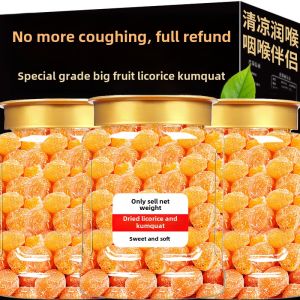 Authentic Licorice GINGERBREAD Tangyuan Snack Dried Kumquats Cough Suppressing Honeyed Fruit Preserves from Hebei Province