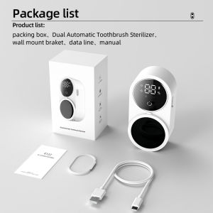 MeeGoo กล่องฆ่าเชื้อแปรงสีฟัน Toothbrush disinfection box สวิตซ์เซนเซอร์ ที่ใส่แปรงสีฟัน ฆ่าเชื้อโรคด้วยแสง99.99% 1800mAh TYPE-C ชาร์จ