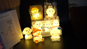 Đèn vịt mập cute trang trí bàn phòng ngủ nhỏ xinh mini đội mũ đáng yêu quà tặng bé trẻ em học sinh rẻ ý nghĩa