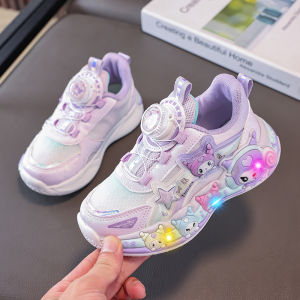 KUOBURENSHENG | Light Up Non-slip Breathable Girls Childrens Sports Shoes