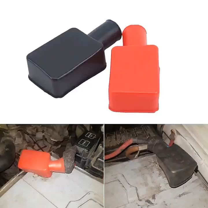 Battery Terminal Cover Rubber Material Battery Terminal Cap for Battery Positive And Negative Terminals for Car Or Boat Batteries