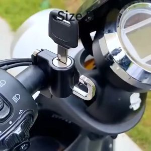 Gembok Helm Stang Sepeda Motor Pengaman Helm Untuk Stang Motor Anti Maling Anti-Theft Anti Karat Moto Exterior Accessories