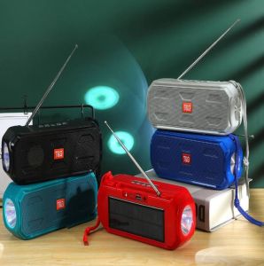 T&G TG280 TWS Multi Function Bluetooth Solar Charging Speaker V5.0 Torchlight
