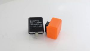 KEVANLY | 1/2 Chiếc 2Pin Có Thể Điều Chỉnh Tần Số Đèn LED Flasher Relay Cho Xe Máy Vuông Nhấp Nháy Đèn Báo Rẽ 12V