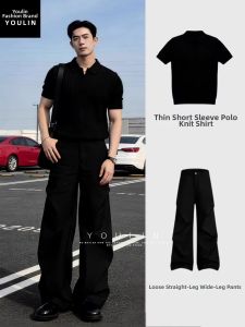 YOULIN | Stylish Cool Mens Polo T-shirt Set