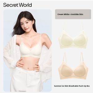 Secret World | Push-up Seamless Invisible Straps Bra
