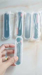 [cod gratis ongkir] Alat Pembersih Korek Korekan Telinga Kuping Besi Stainless Set 5 pcs termurah