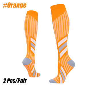1Pair Compression Socks for Men & Women – Best for RunningNursingTravel – Knee-High Athletic Socks for SwellingVaricose Veins
