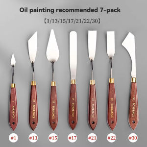 Borrence 1/3/5/7pcs/Set Stainless Steel Oil Painting Knife Artist Spatula Art Tools Stationery Supplies Painting Drawing Kit