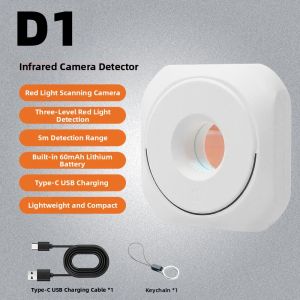 Smart Camera Detection Device Infrared Hotel Anti-Peeping Signal Detector Counter Surveillance Positioning Black ABS Resin